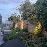 Lighting and planting Farmhouse Garden Cambridgeshire